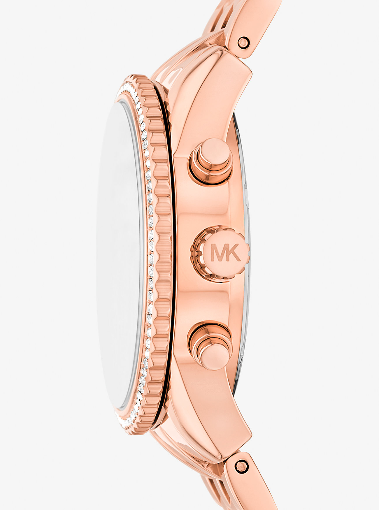 Mini Bryant Pavé Rose Gold-Tone Watch