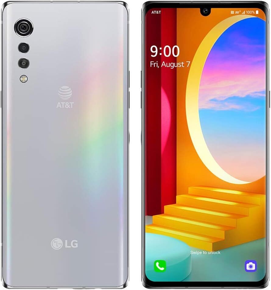 Velvet 5G LM-G900TM, US 5G/Global 4G LTE, 128GB, 6GB RAM, Aurora White - T-Mobile Unlocked (AT&T, Metro, Global) - 64GB SD Bundle
