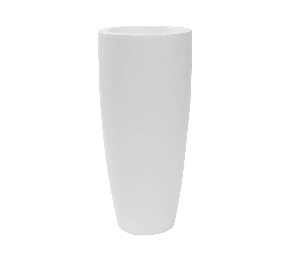 Lightweight Tall Tapered Cylinder Ficonstone Planter