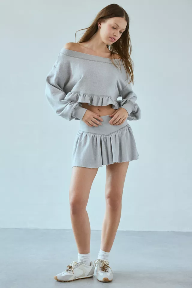 Out From Under Lyra Ruffle Off-The-Shoulder Pullover