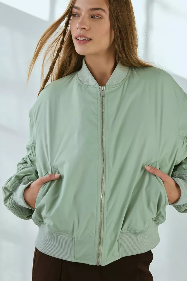 BDG Charlie Barrel Sleeve Bomber Jacket