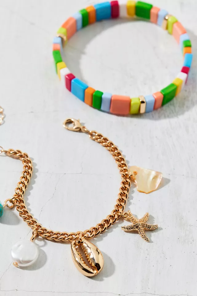Palma Beaded Charm Bracelet Set