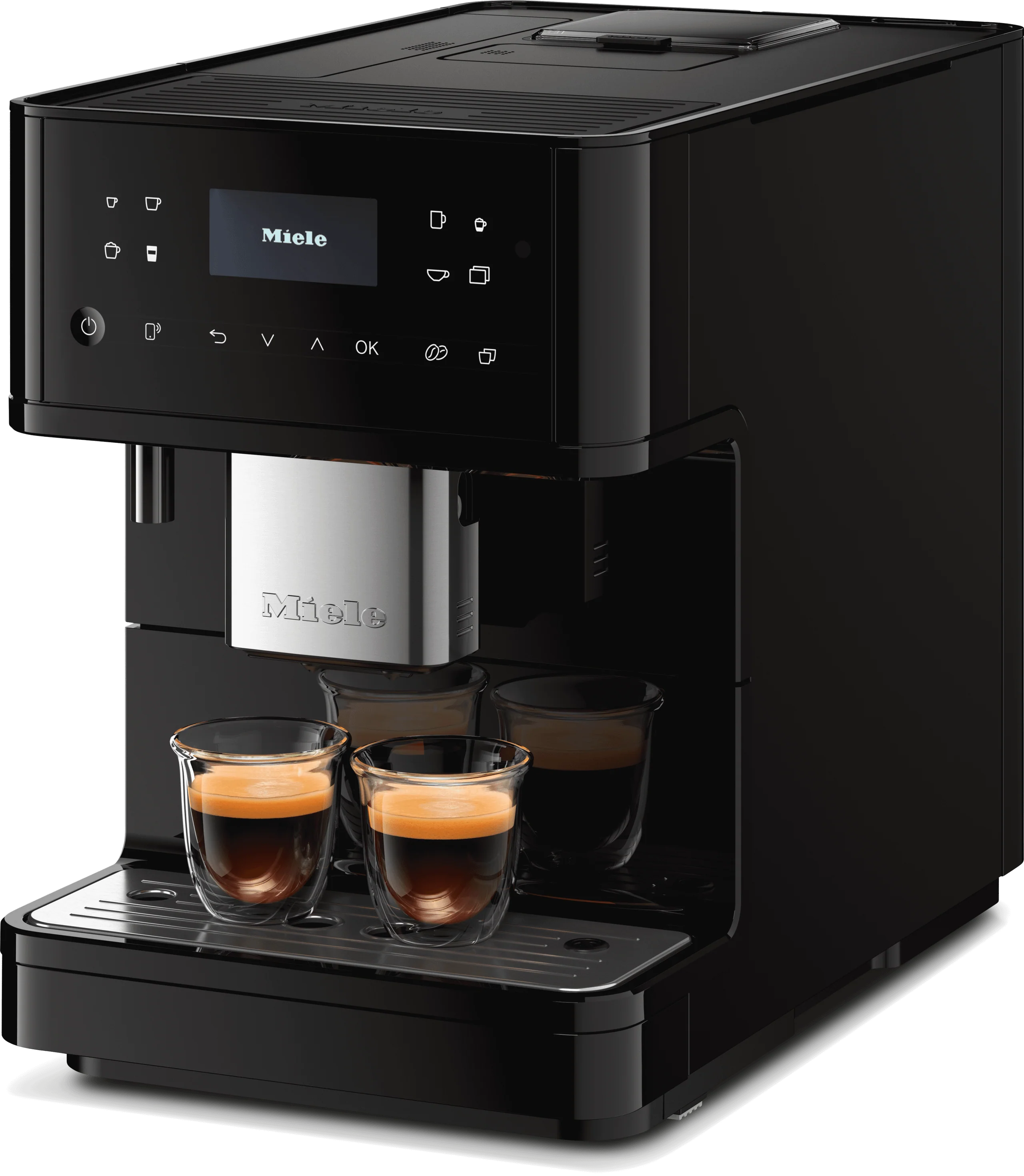 Miele CM6160OB Cm 6160 Milkperfection Obsidian Black - Countertop Coffee Machine With Wifi Conn@Ct And A Wide Selection Of Specialty Coffees For Maximum Freedom.