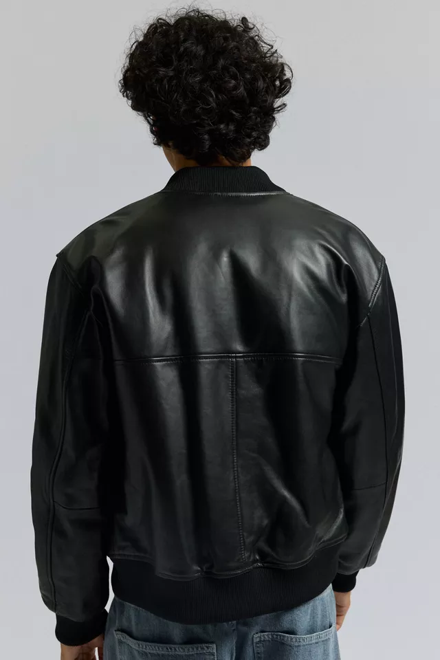 ICEBERG Leather Bomber Jacket