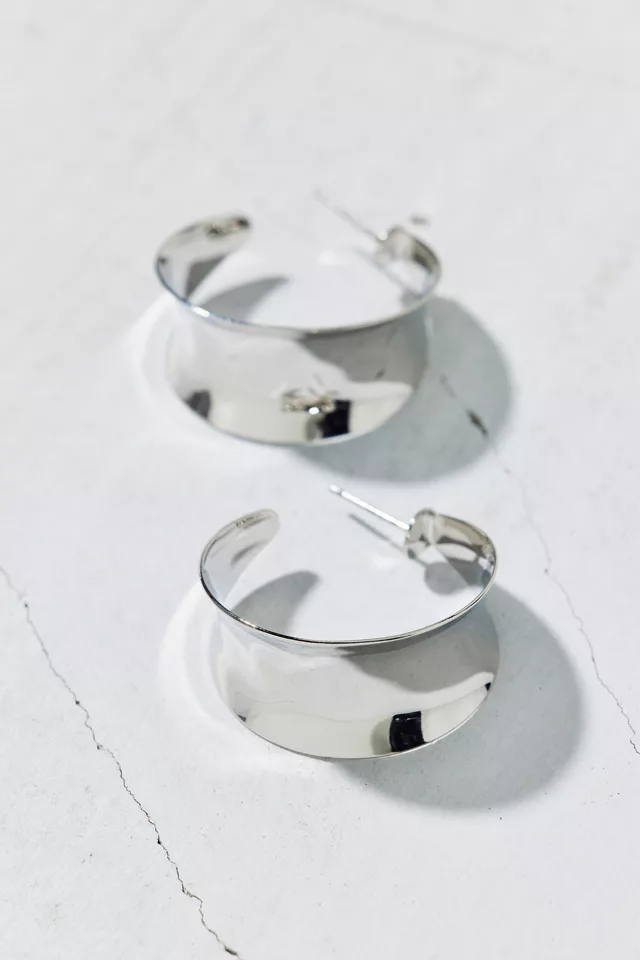 Statement Flat Hoop Earring