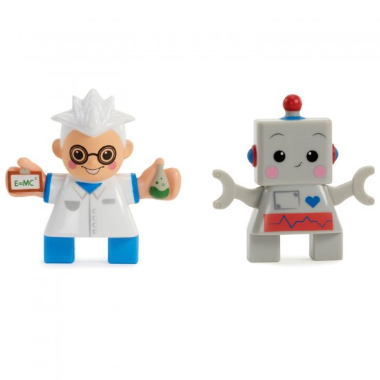 Waffle Blocks&trade; Figure Set - Scientist and Robot
