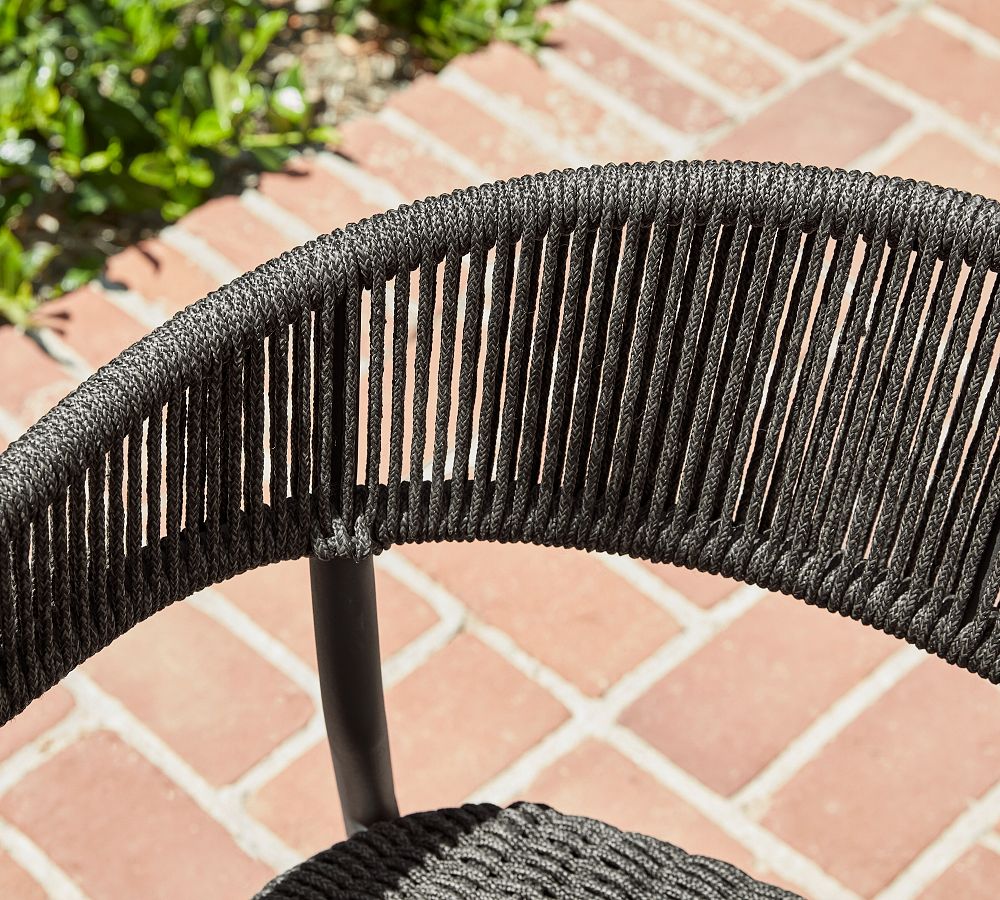 Elmore Metal & Rope Outdoor Dining Chair