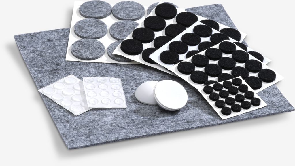 Felt pad EGET 100 pcs felt/poly