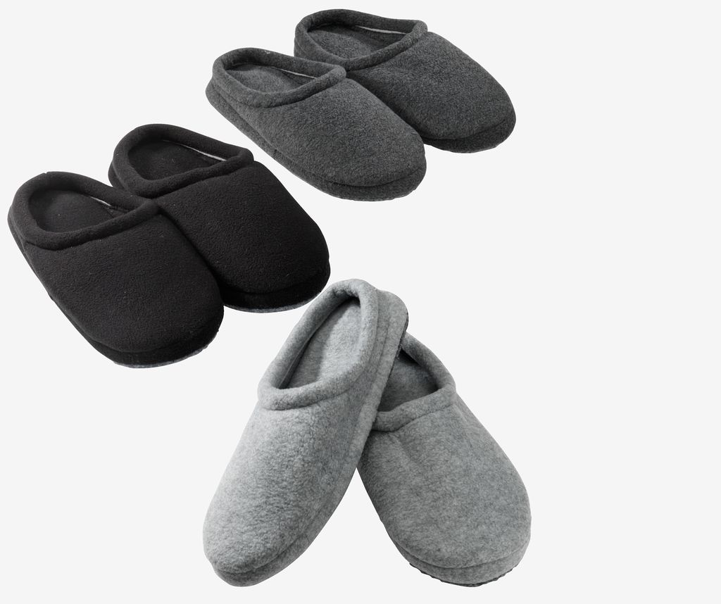 Slippers REIDULF size 3-10u00bd fleece asstorted