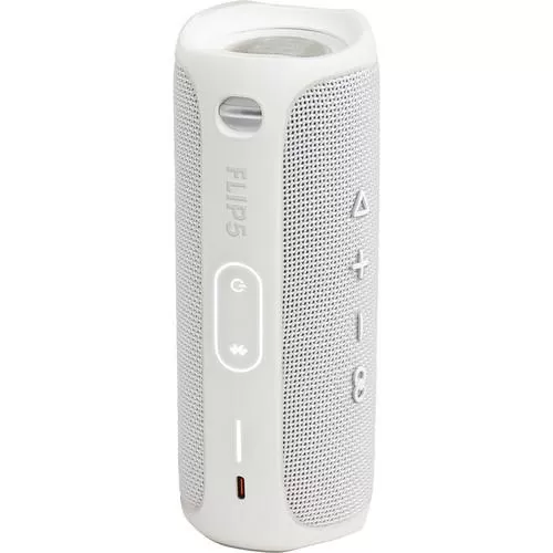 JBL Flip 5 Waterproof Bluetooth Speaker (Steel White)