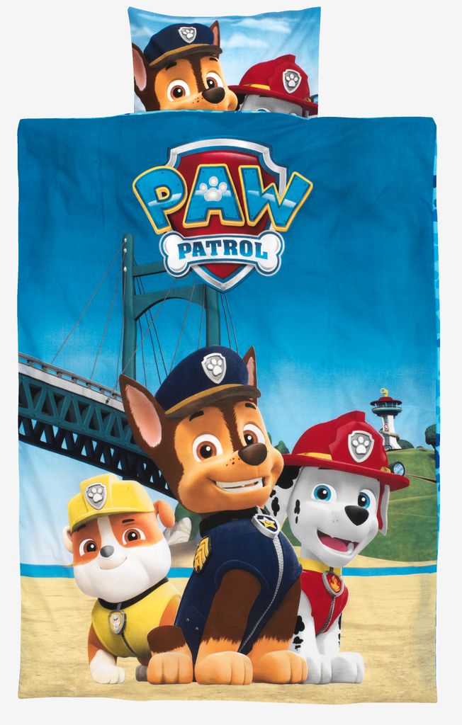 Junior duvet cover set PAW PATROL 100x140 blue