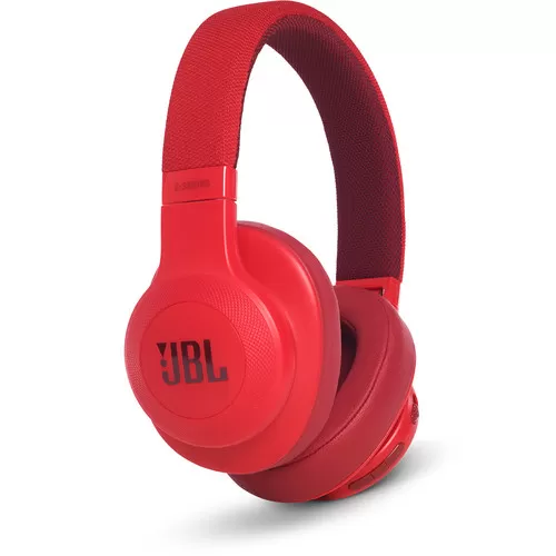 JBL E55BT Bluetooth Over-Ear Headphones (Red)