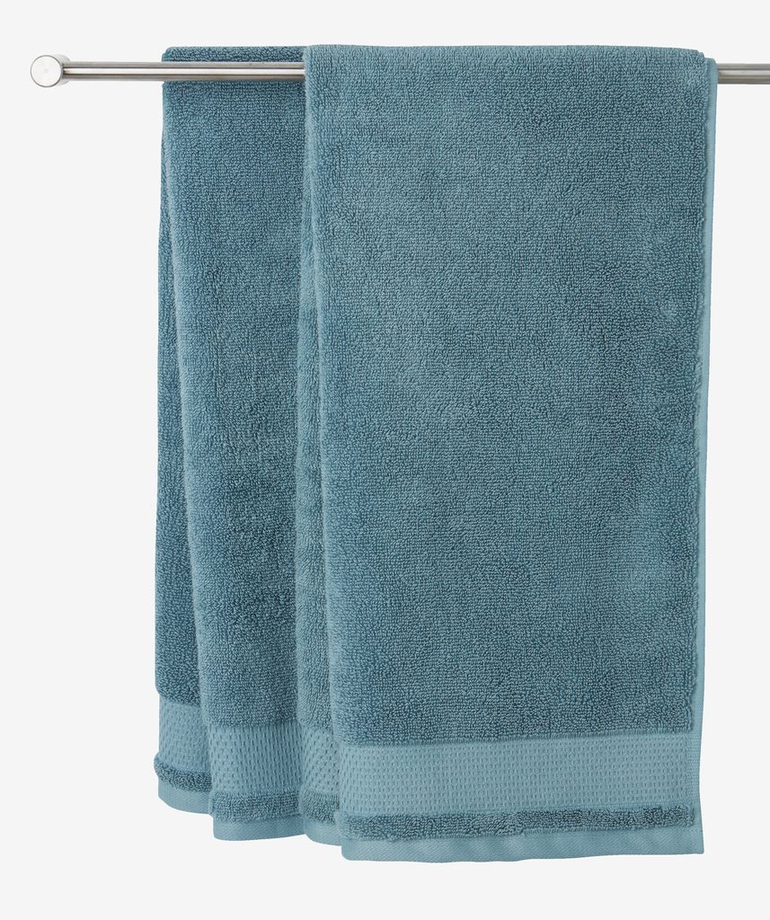Hand towel NORA 50x100 dusty blue
