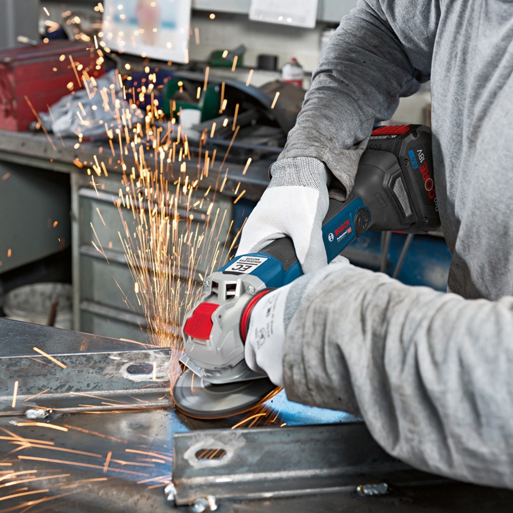 BOSCH X-LOCK鈩?18V Brushless 125mm Angle Grinder Skin GWX 18V-10 C 06017B0200