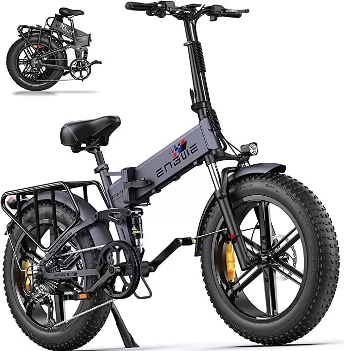 💝HSN-Last Day For Clearance-BUY 2 SAVE 35%!Engwe by Z-Edge 750-Watt Folding E-Bike w/Pedal