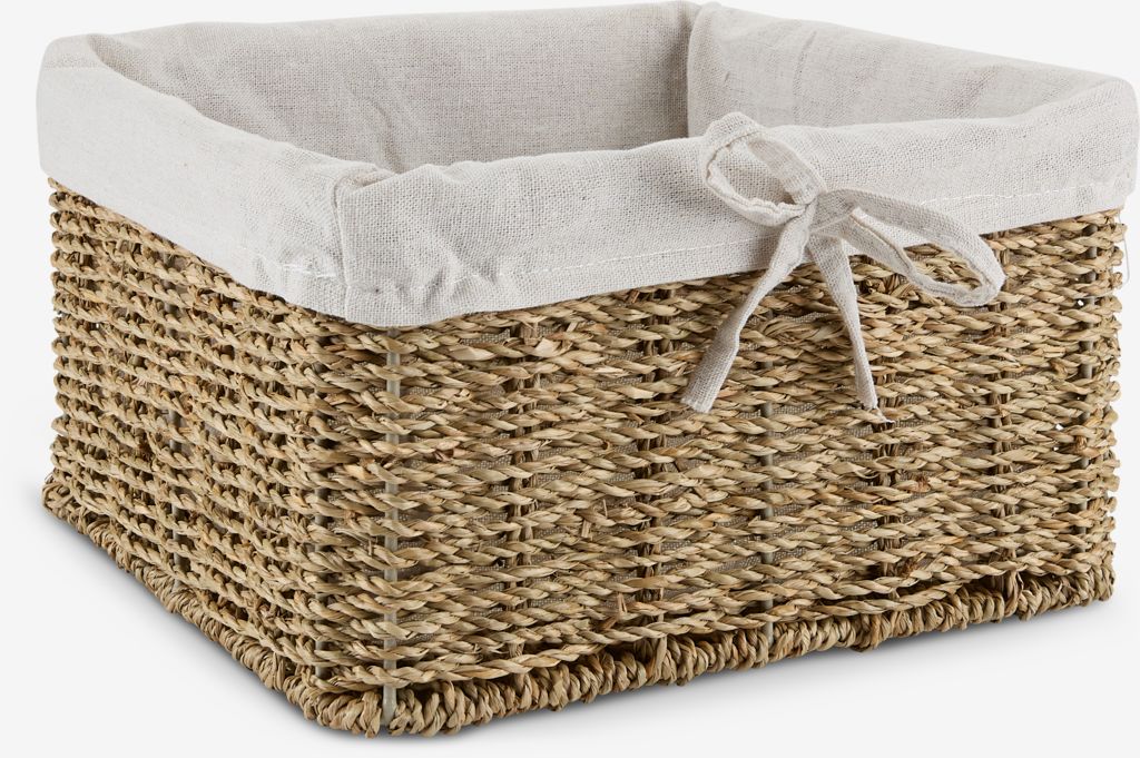 Basket GJERMUND W25xL25xH15cm natural