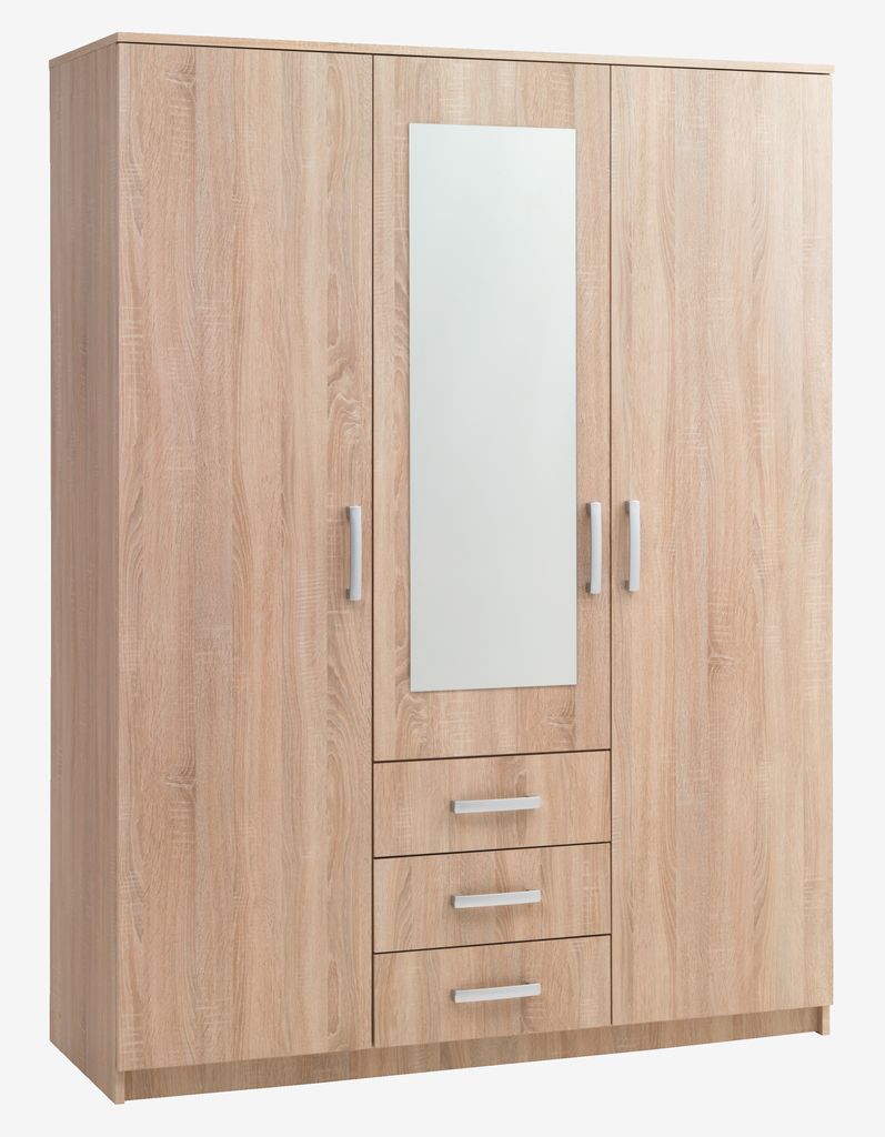 Wardrobe VELLERUP 151x200 combi oak