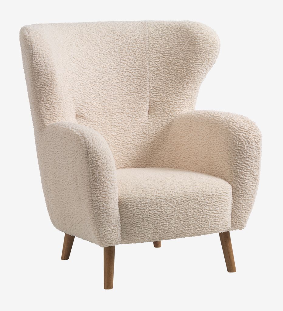 Armchair VILDSUND off-white fabric