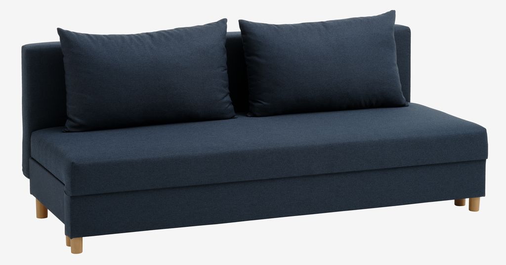 Sofa bed NORSMINDE blue fabric
