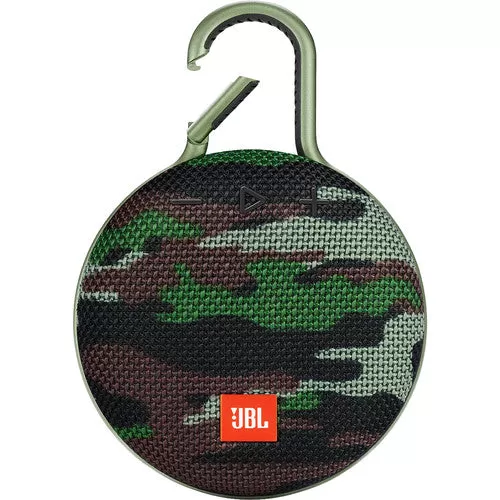 JBL Clip 3 Portable Bluetooth Speaker (Squad)