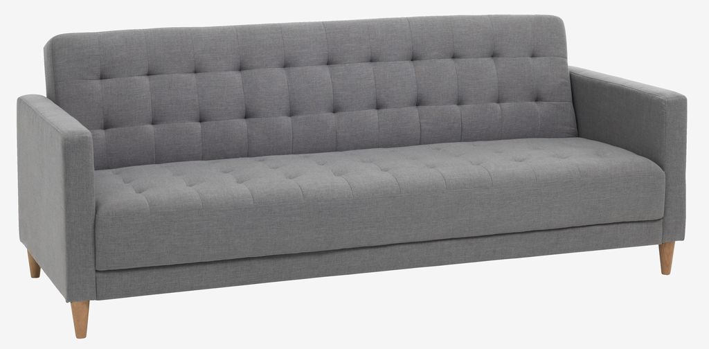 Sofa bed FALSLEV grey fabric