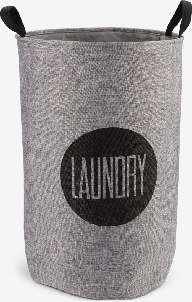 Laundry basket ENAR D39xH58cm grey