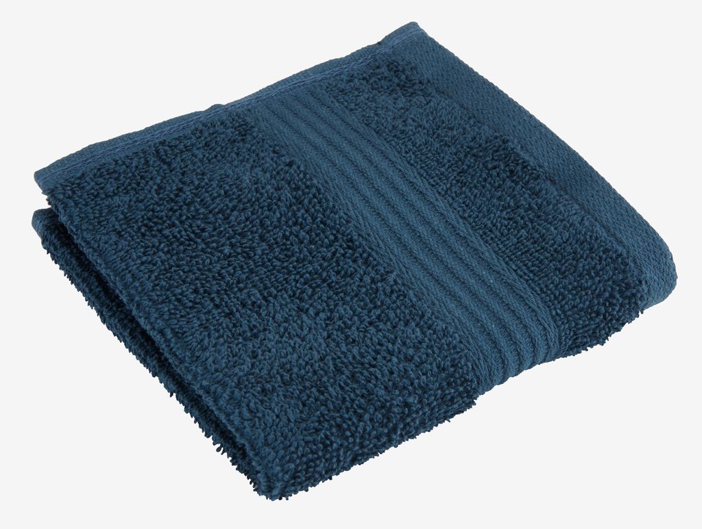 Face cloth KARLSTAD 28x30 navy KRONBORG