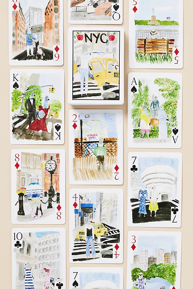 Loulou Baker Watercolor Playing Cards