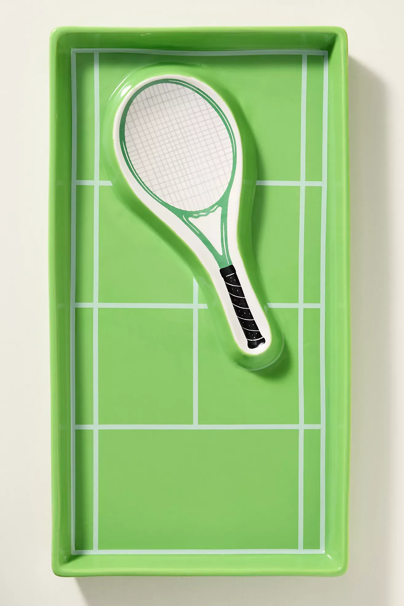Tennis Court Chip & Dip Serving Platter