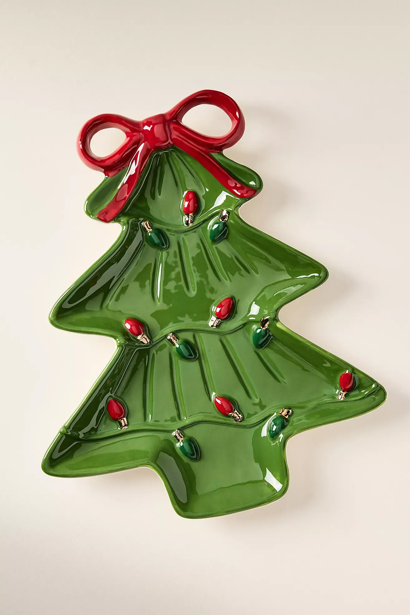Festive Tree Stoneware Platter