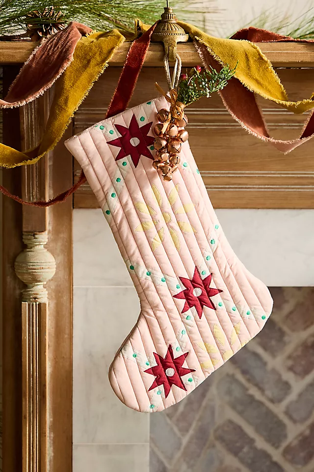 Patchwork Quilt Cotton Stocking