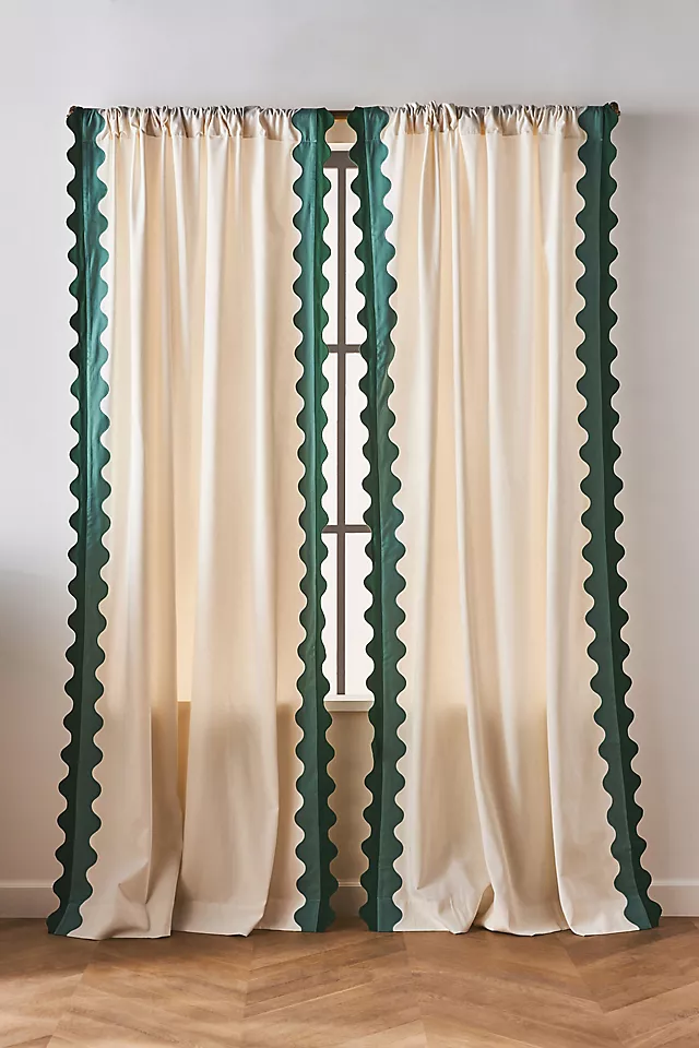 Maeve Scalloped Cotton Curtain