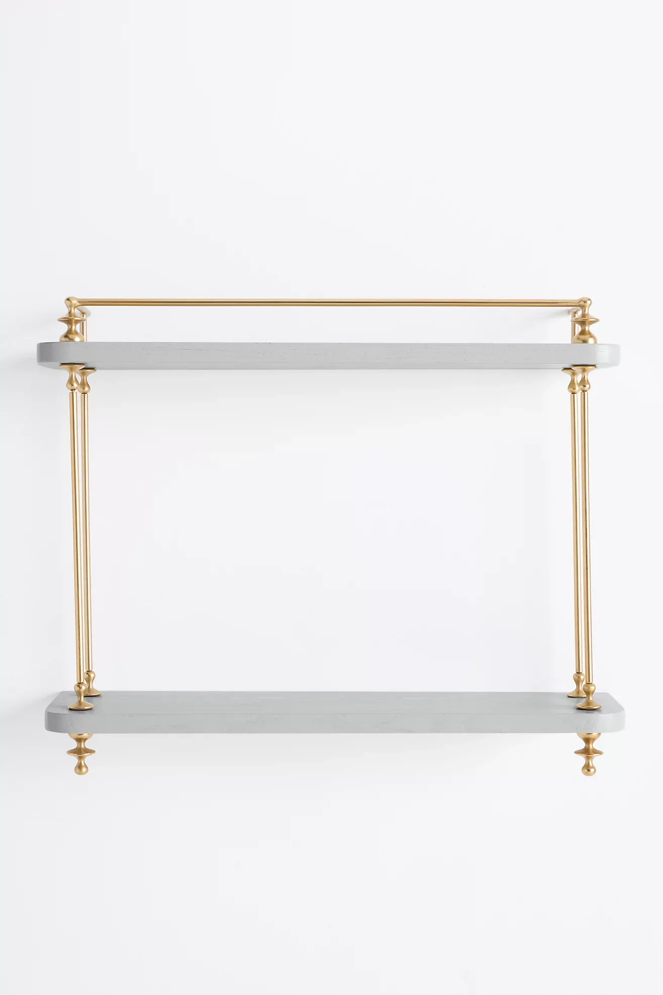 Amara Two-Tier Wood Shelving Unit