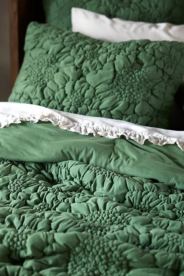 Dahlia Cotton Jersey Floral Quilt