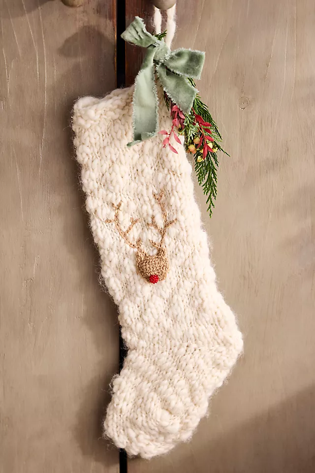 Knitted Holiday Icon Stocking