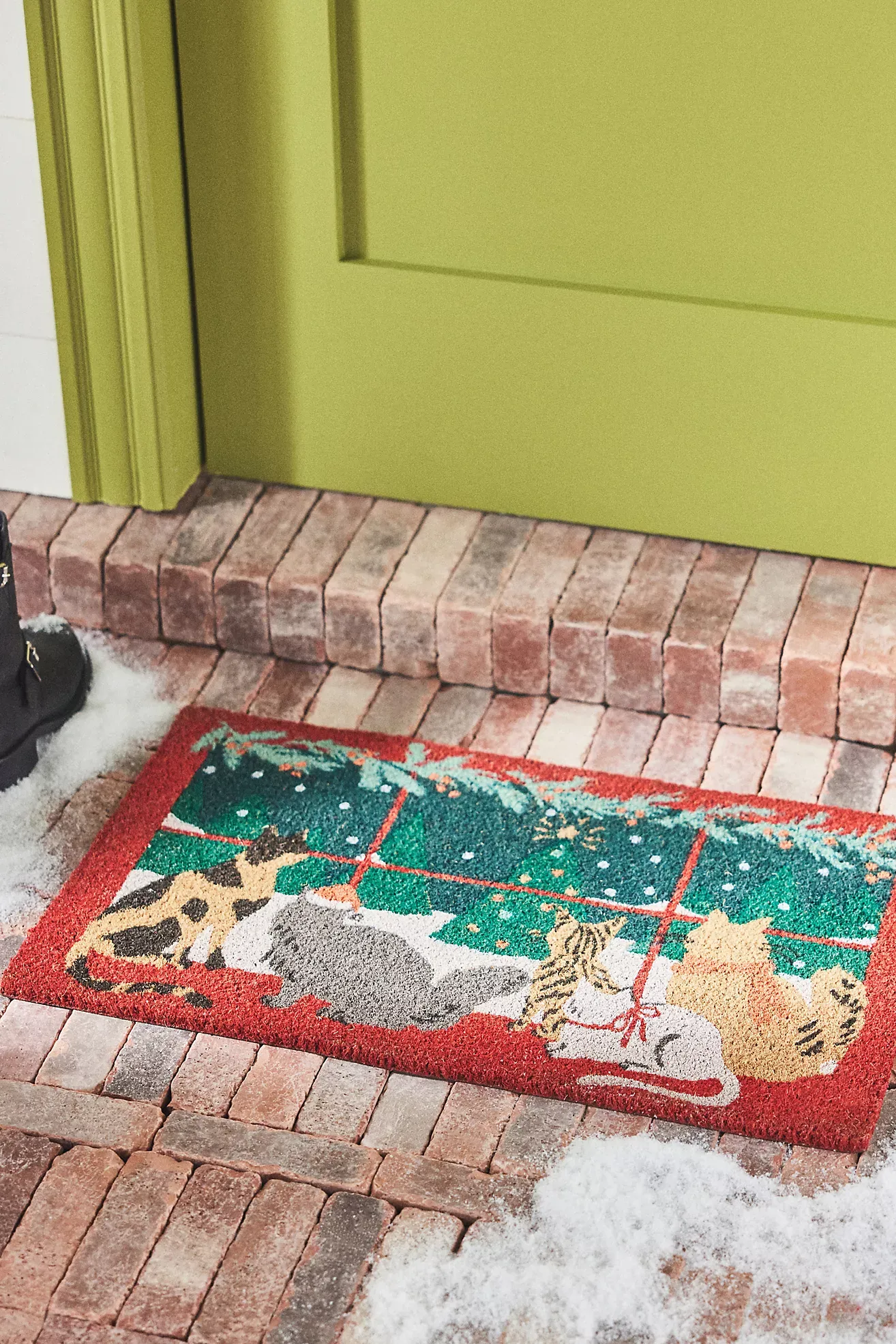 Meow Coir Printed Cat Doormat