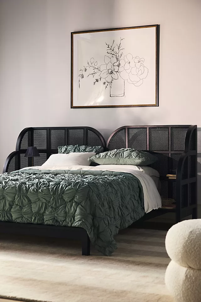 Nest Rattan Nightstand Bed