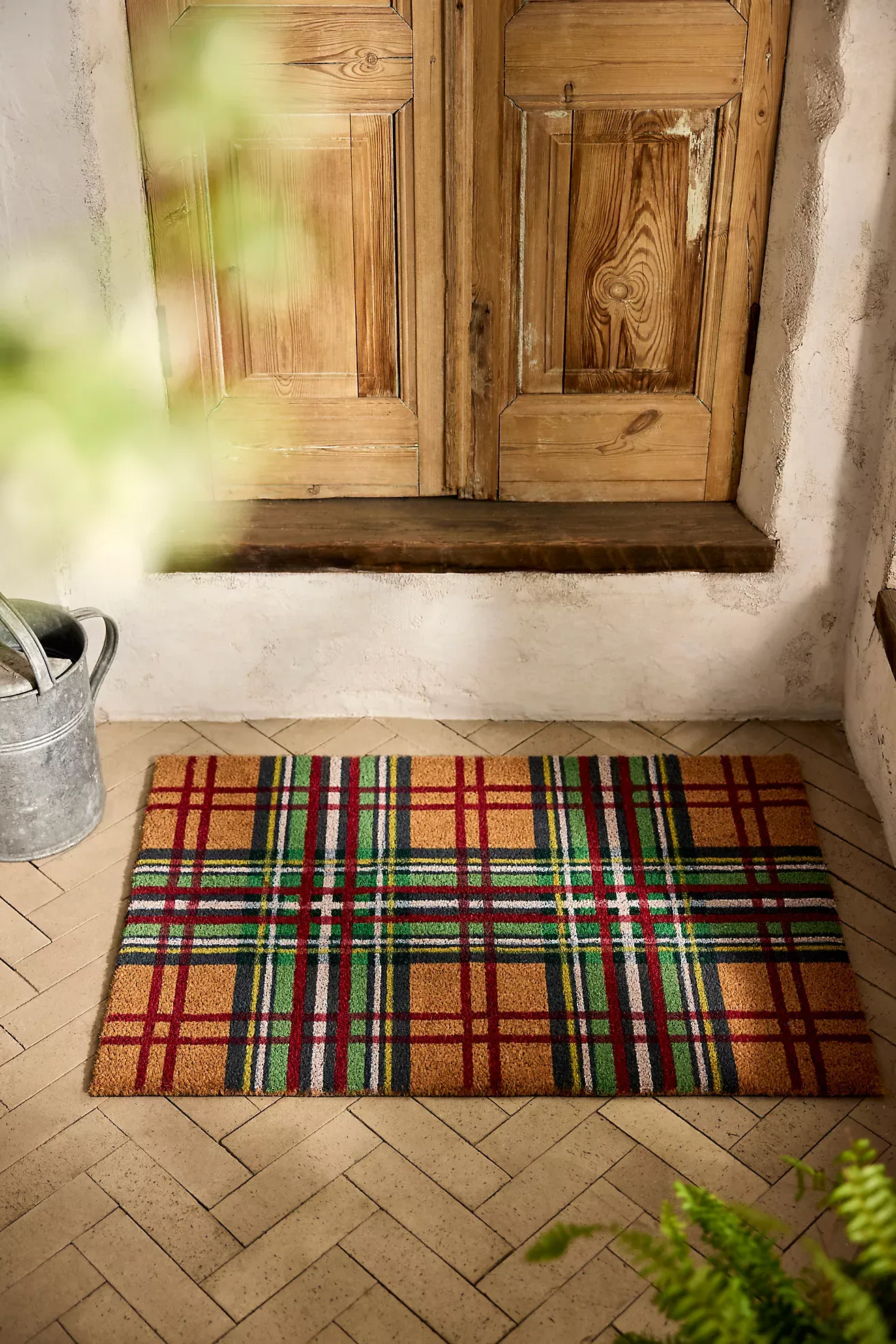 Tartan Coir Doormat