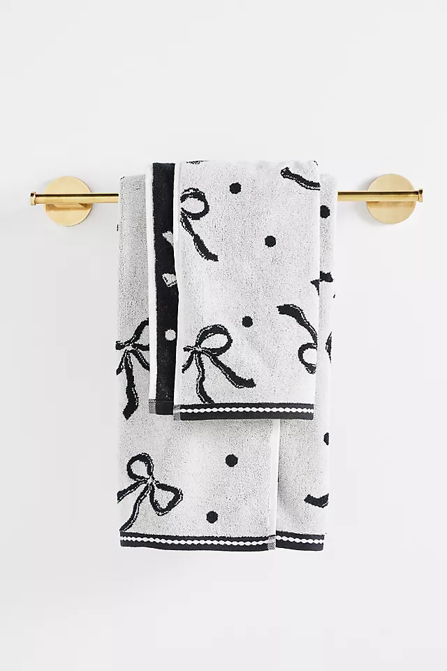 Bow Icon Cotton Bath Towel