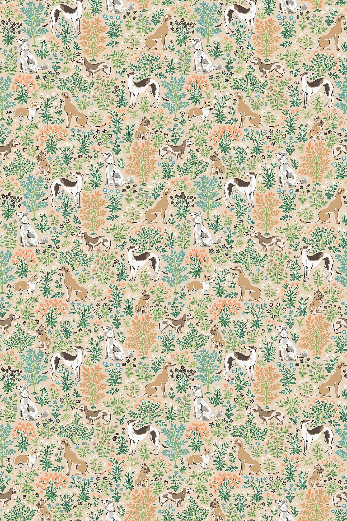 Printfresh Must Love Dogs Animal Peel-and-Stick Wallpaper