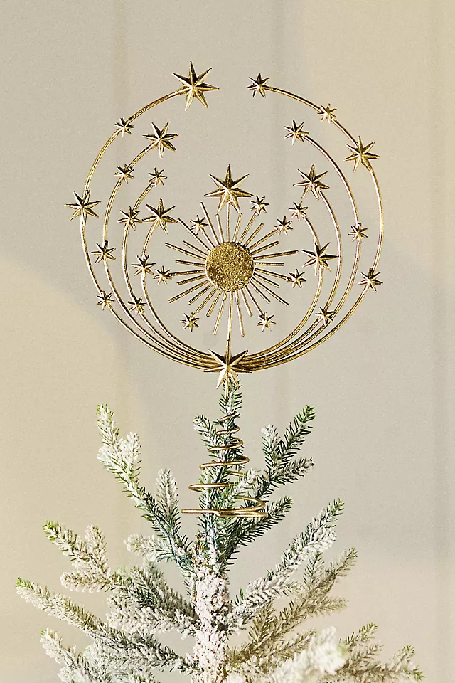 Hedy Gold Metal Tree Topper