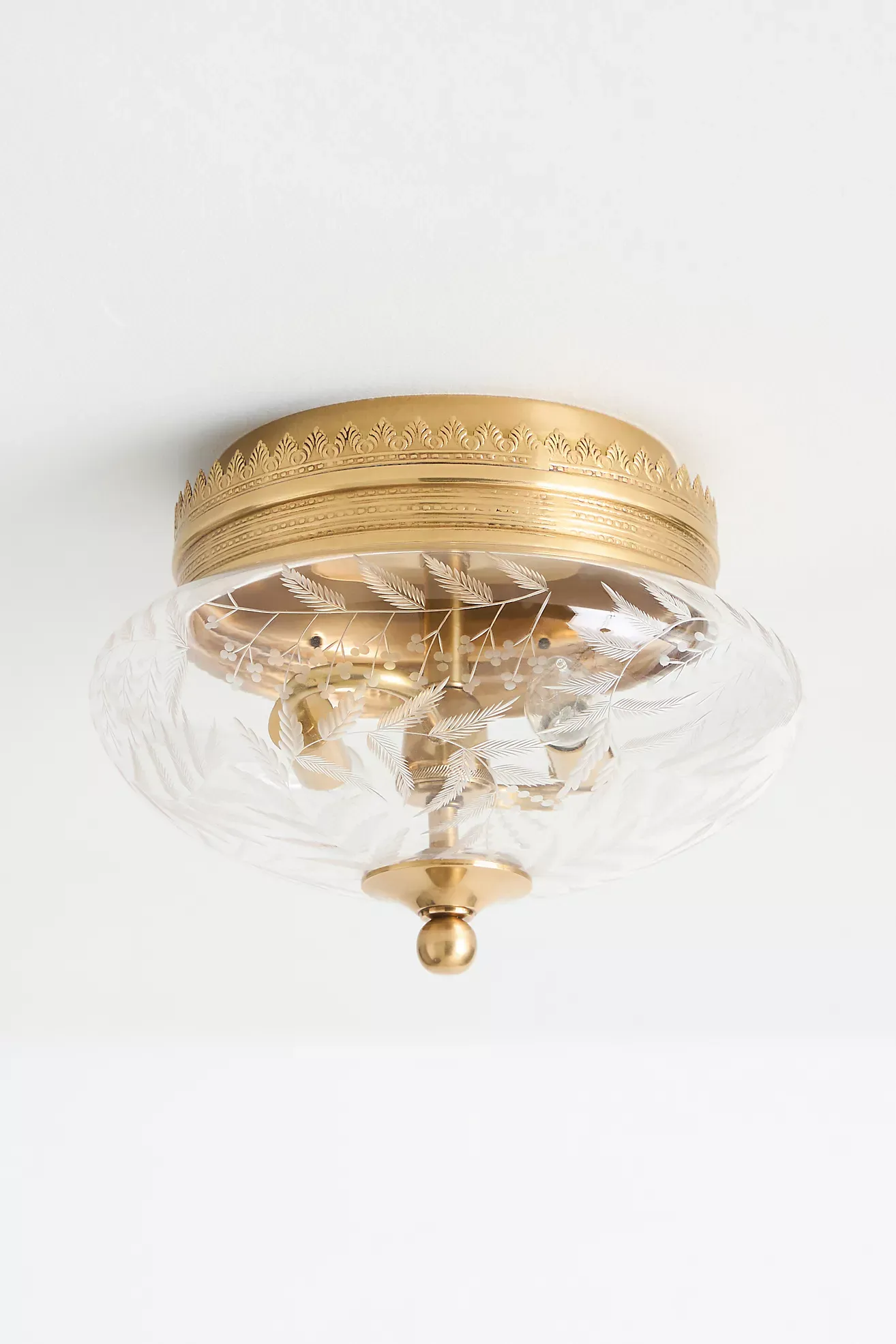 Ariella Etched Glass Flush Mount