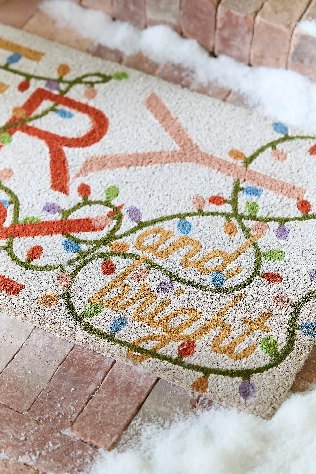 Merry and Bright Coir Printed Doormat