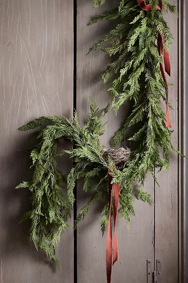 Faux Cedar Garland, Evergreen 72-180