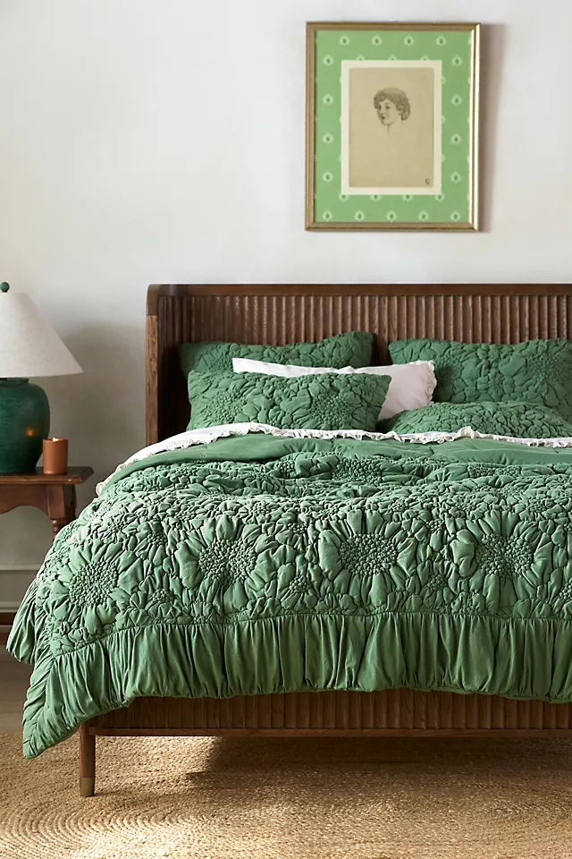 Dahlia Cotton Jersey Floral Quilt