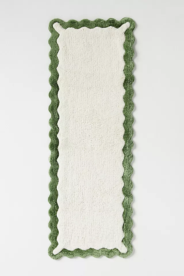 Maeve by Anthropologie Scalloped Cotton Bath Mat