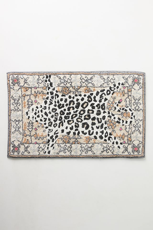Octavia Tufted Cotton Leopard Bath Mat