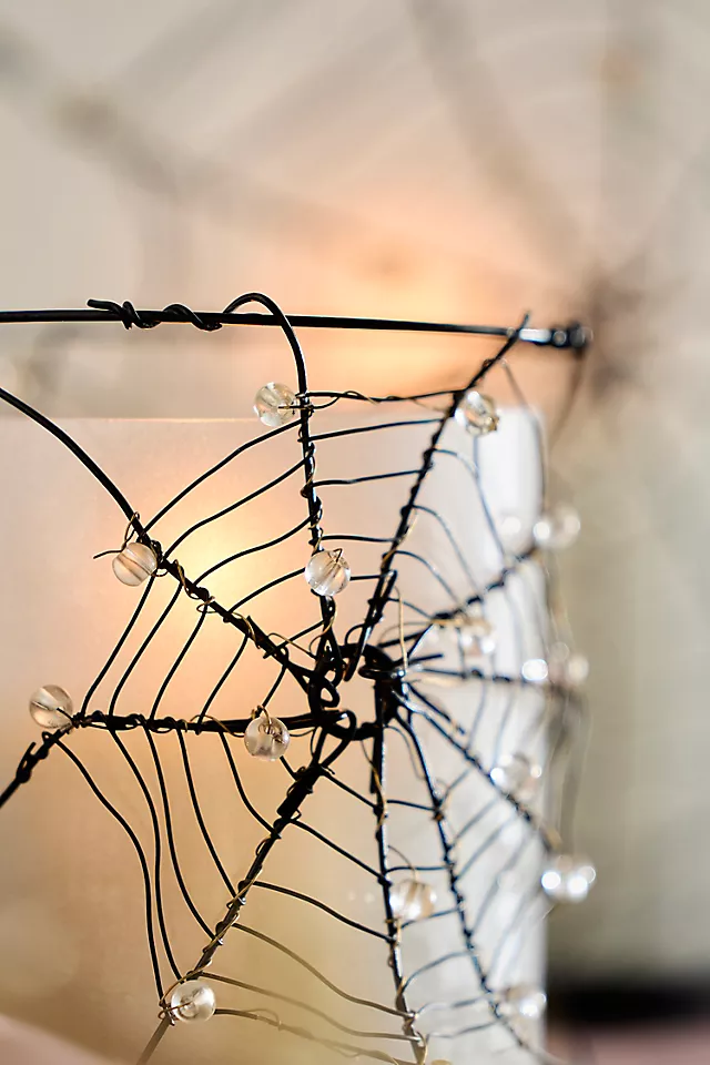 Spider Web Candle Holder
