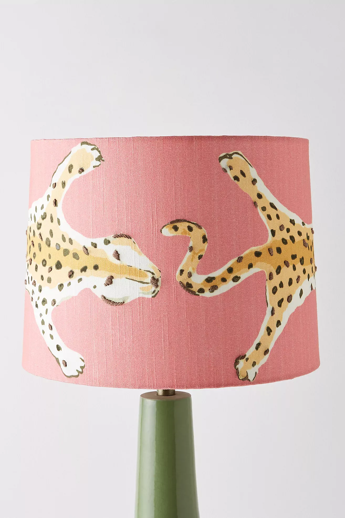 Dana Gibson Leopard Drum Lamp Shade