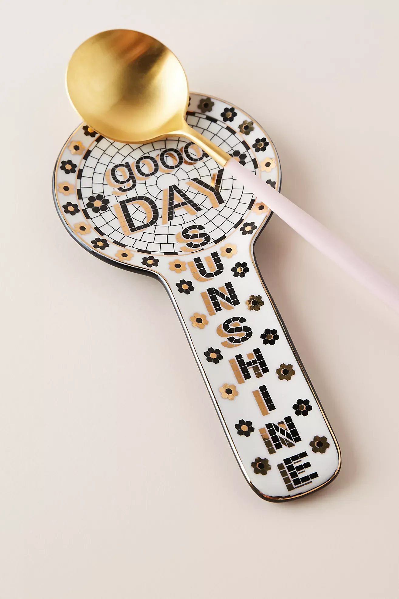 The Bistro Tile Stoneware Spoon Rest